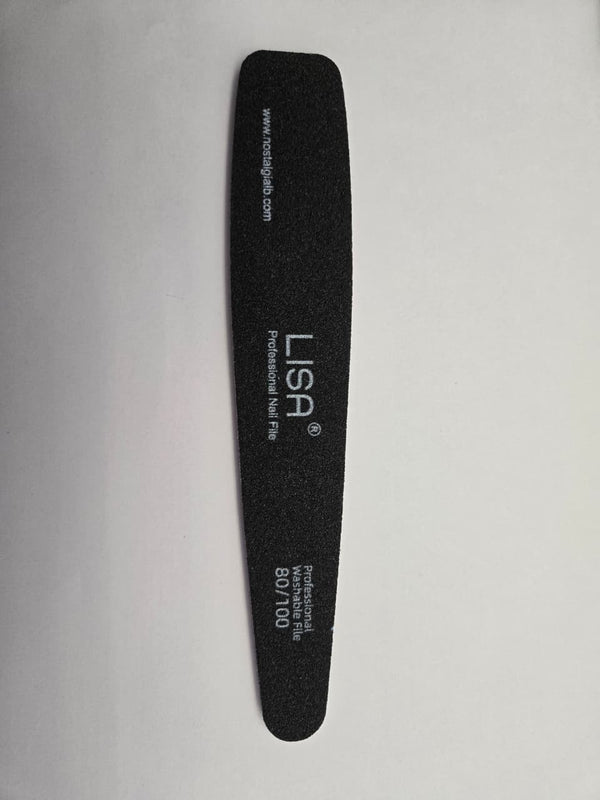 Lisa Nail File Clavate Shape 80/100