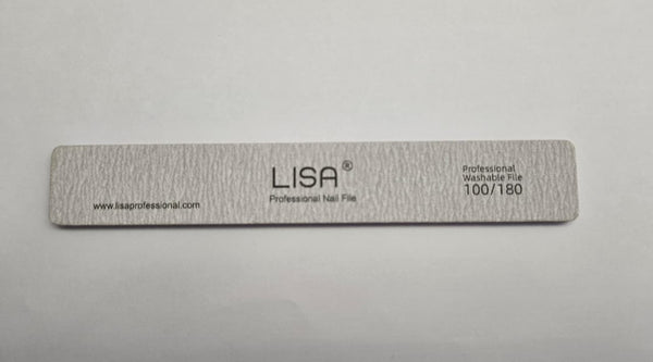 Lisa Nail File Rectangle Shape 100/180