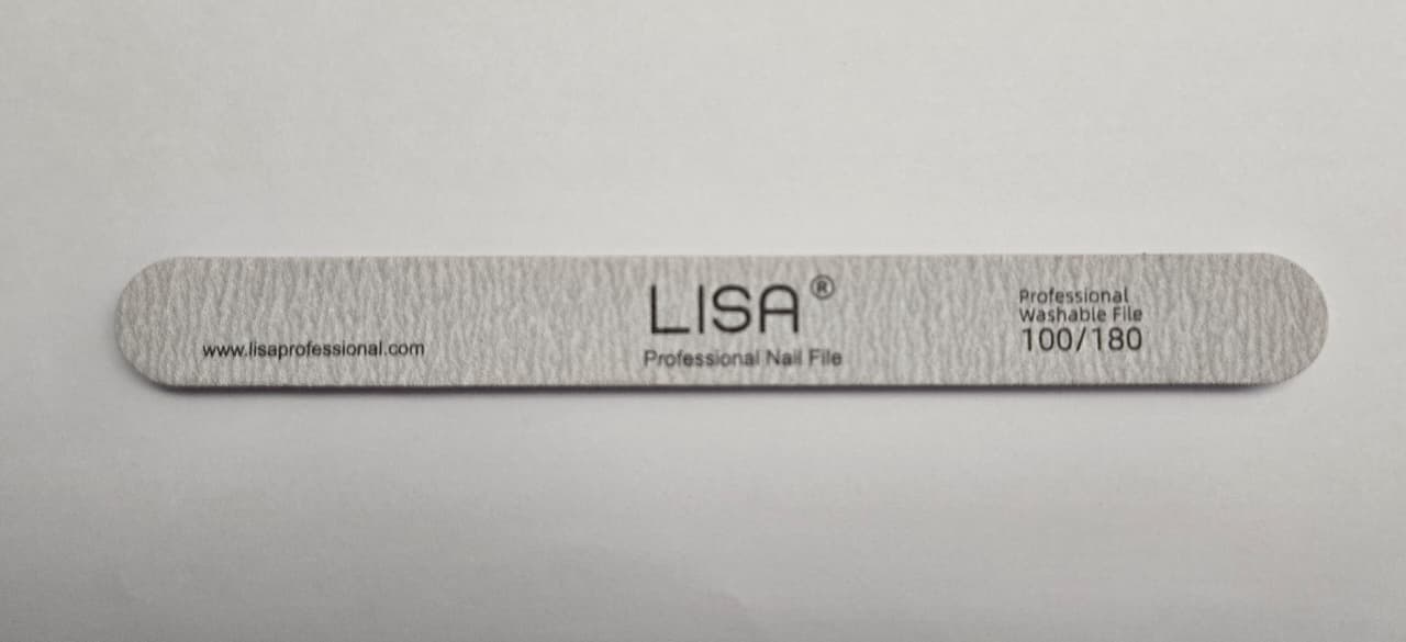 Lisa Nail File Straight 100/180 – LISA Professional