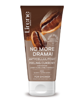 Lirene Antycellulitowy peeling cukrowy z ekstraktami z kawy i zielonej herbaty PLUS DE DRAME ! 